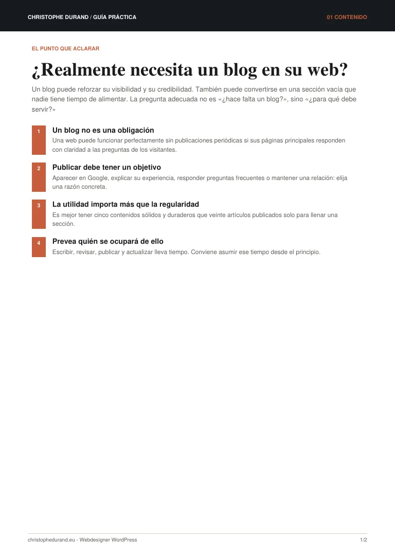 Vista previa de la guía ¿Realmente necesita un blog en su web?