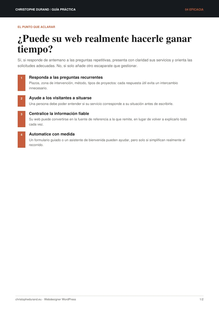 Vista previa de la guía ¿Puede su web realmente hacerle ganar tiempo?