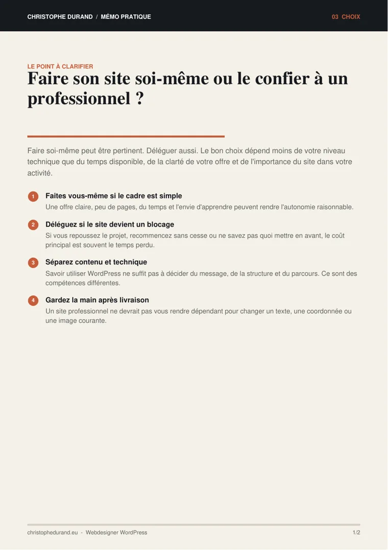 Portada de la guía ¿Hacer su web usted mismo o confiarla a un profesional?