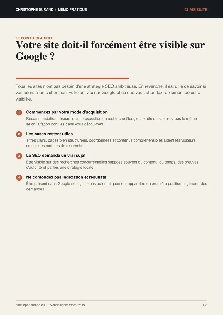 Portada de la guía ¿Su web tiene que ser necesariamente visible en Google?
